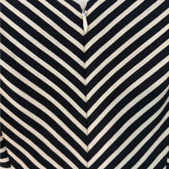 Maeve Mitered Stripe Fit And Flare Dress - Picture 6 of 7